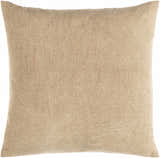 Jira Beige Square Throw Pillow