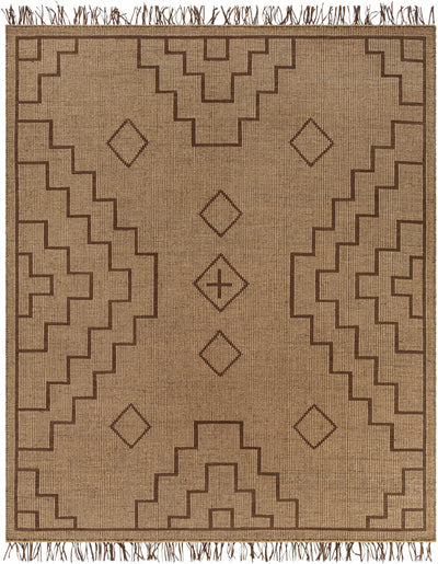 Jame Jute&Leather Rug with tassels