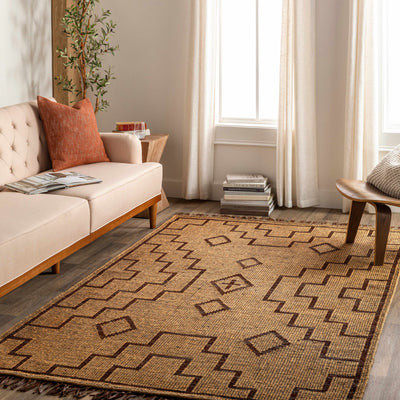 Jame Jute&Leather Rug with tassels