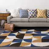 Shinrock Blue Geometric Accent Pillow - Clearance