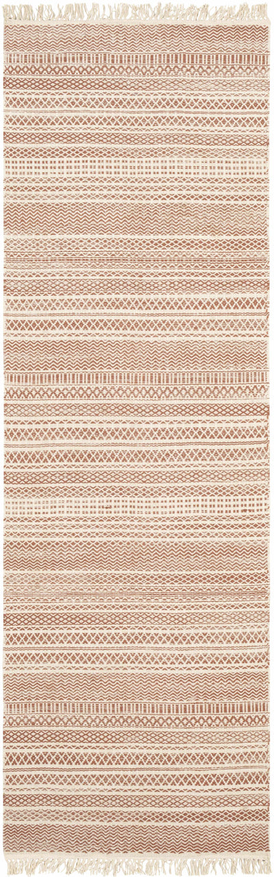 Kalinga Red/Cream Flatweave Wool Rug - Clearance