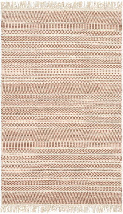 Kalinga Red/Cream Flatweave Wool Rug - Clearance