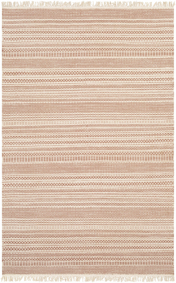 Kalinga Red/Cream Flatweave Wool Rug - Clearance