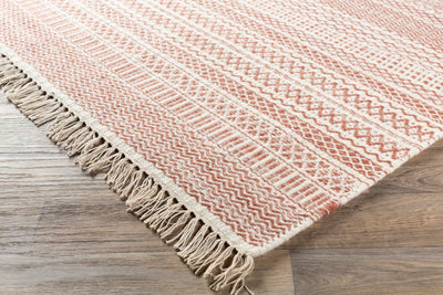 Kalinga Red/Cream Flatweave Wool Rug - Clearance