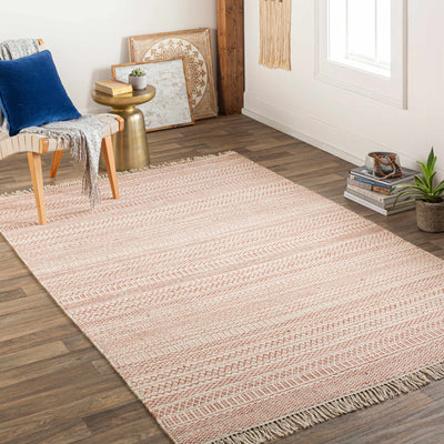 Kalinga Red/Cream Flatweave Wool Rug - Clearance