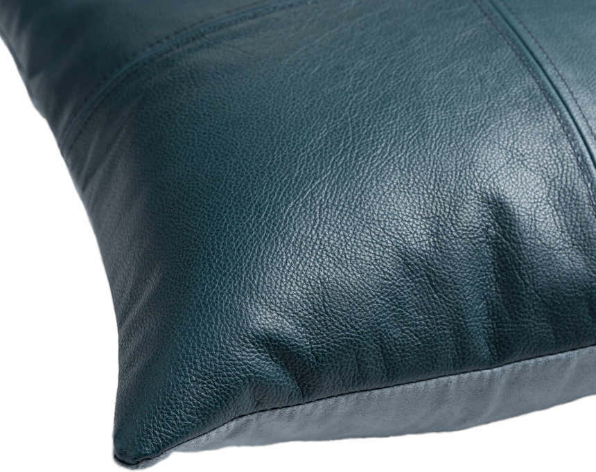Kalkie Deep Teal Square Throw Pillow