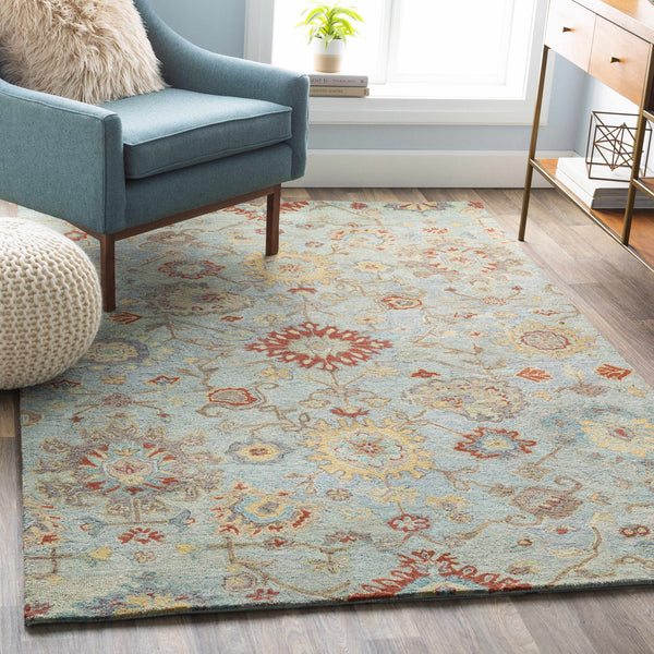 Kalvesta Floral Wool Rug