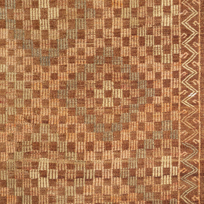 Unique Hand Knotted Traditional Turkish Brown 6x9 wool Rug