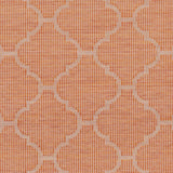 Unique Outdoor Trellis Area Rug, Rust Red - Clearance