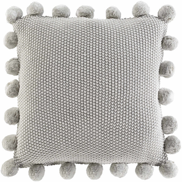 Kauswagan Light Gray Square Throw Pillow - Clearance