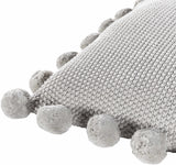 Kauswagan Light Gray Square Throw Pillow - Clearance