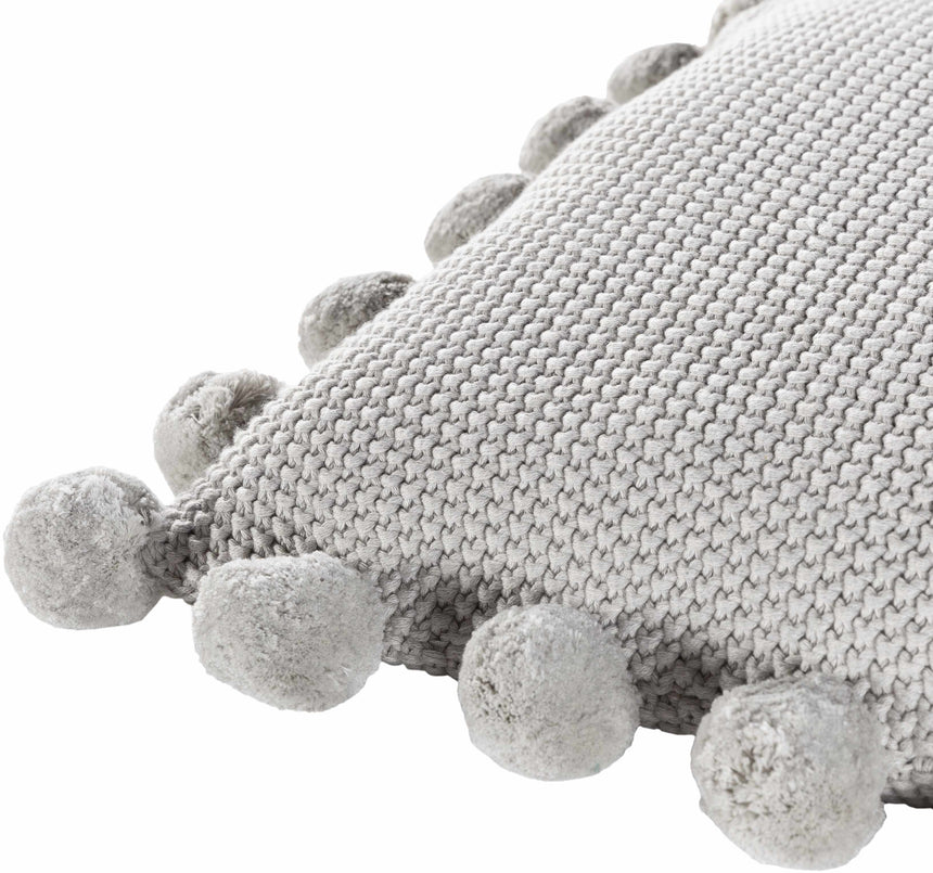 Kauswagan Light Gray Square Throw Pillow - Clearance