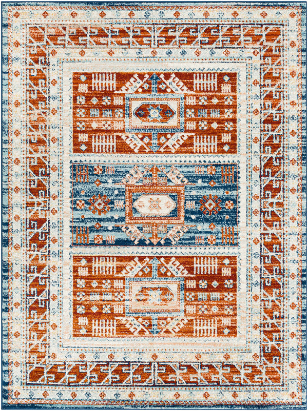 Himaya Rust Area Rug - Clearance