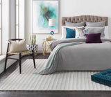 Eugene Dark Purple Square Throw Pillow