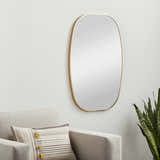 Kopparberg Gold Frame Round Mirror