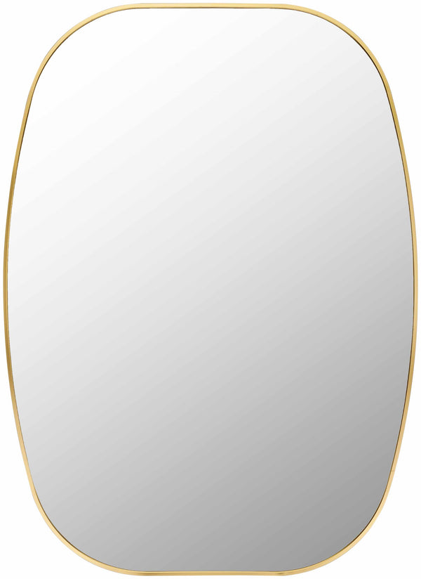 Kopparberg Gold Frame Round Mirror