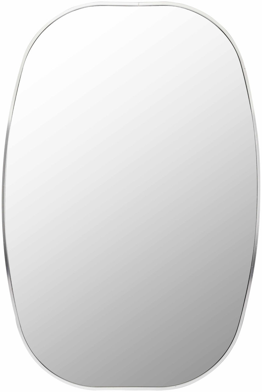 Kopparberg Metallic Silver Gold Frame Round Mirror
