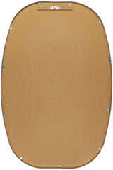 Kopparberg Metallic Silver Gold Frame Round Mirror