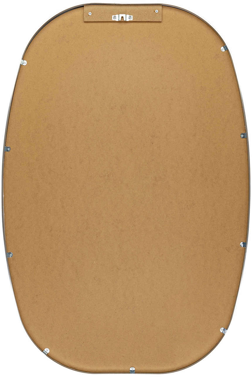 Kopparberg Metallic Silver Gold Frame Round Mirror