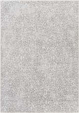Close-up of the Keenes Leopard Print Area Rug. Charcoal and cream animal print design. Contemporary style. Design-Rectangle-5377