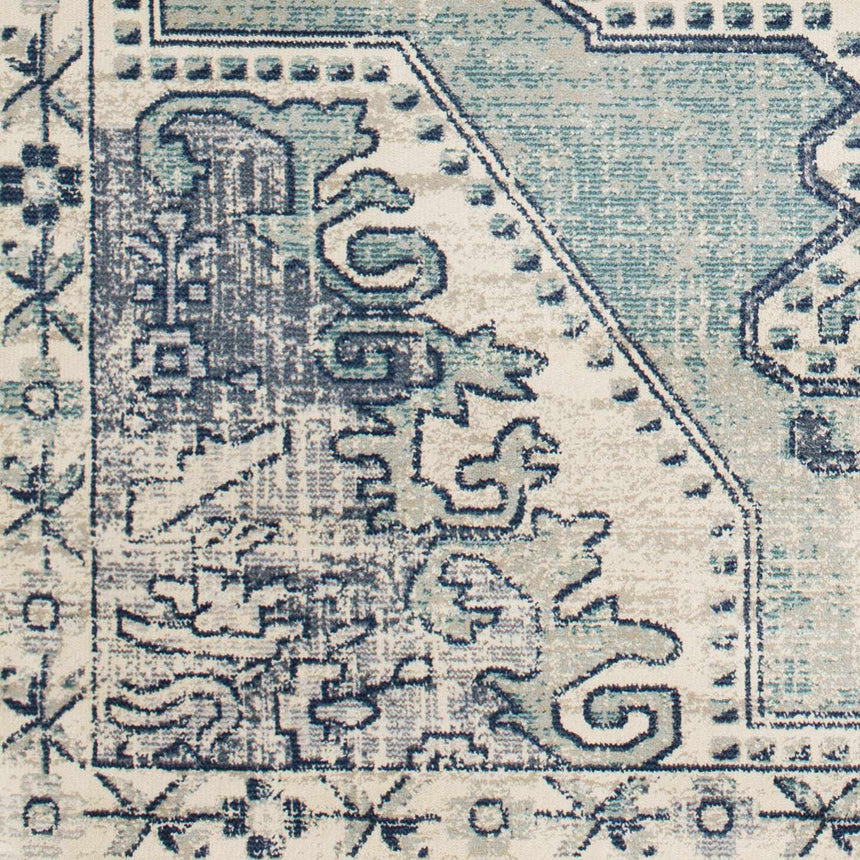 Kenmare Blue Medallion Rug - Clearance