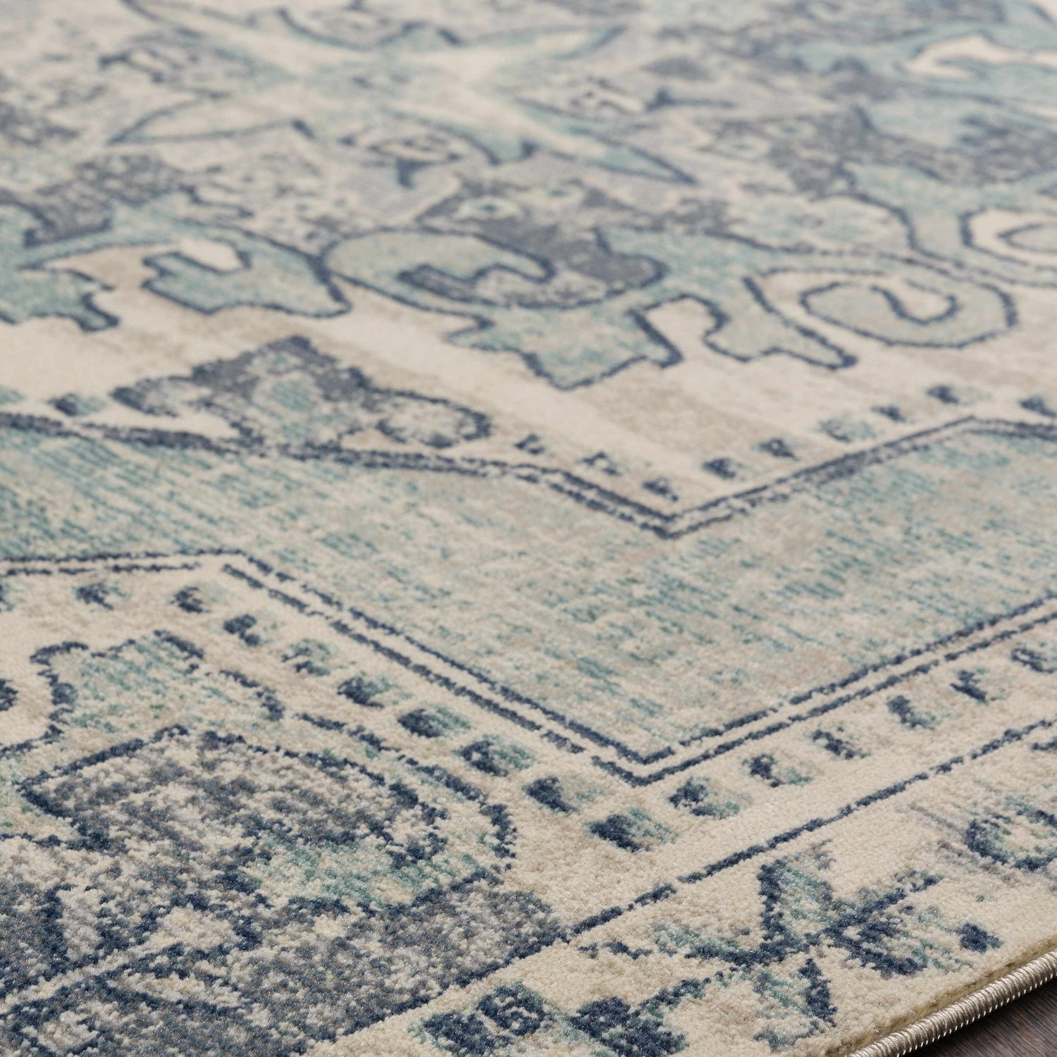 Kenmare Blue Medallion Rug - Clearance