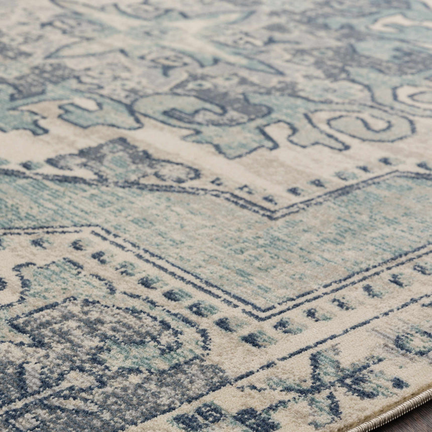 Kenmare Blue Medallion Rug - Clearance