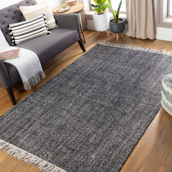 Kenora Charcoal Wool Area Rug - Clearance