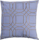 Keresley Blue Geometric Pattern Throw Pillow - Clearance