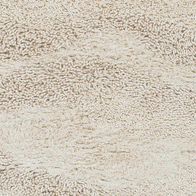 Kettering Solid Cream Wool Shag Rug