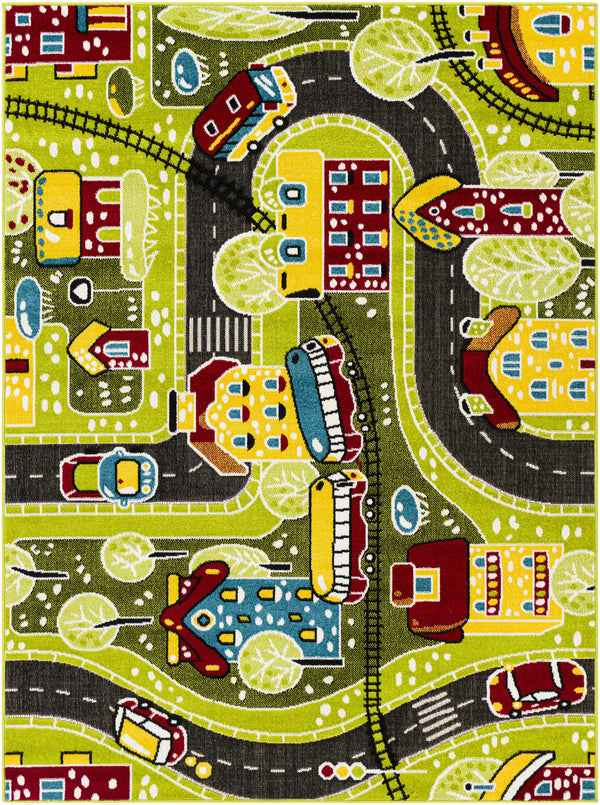 Kids Car City Map Area Rug - Clearance