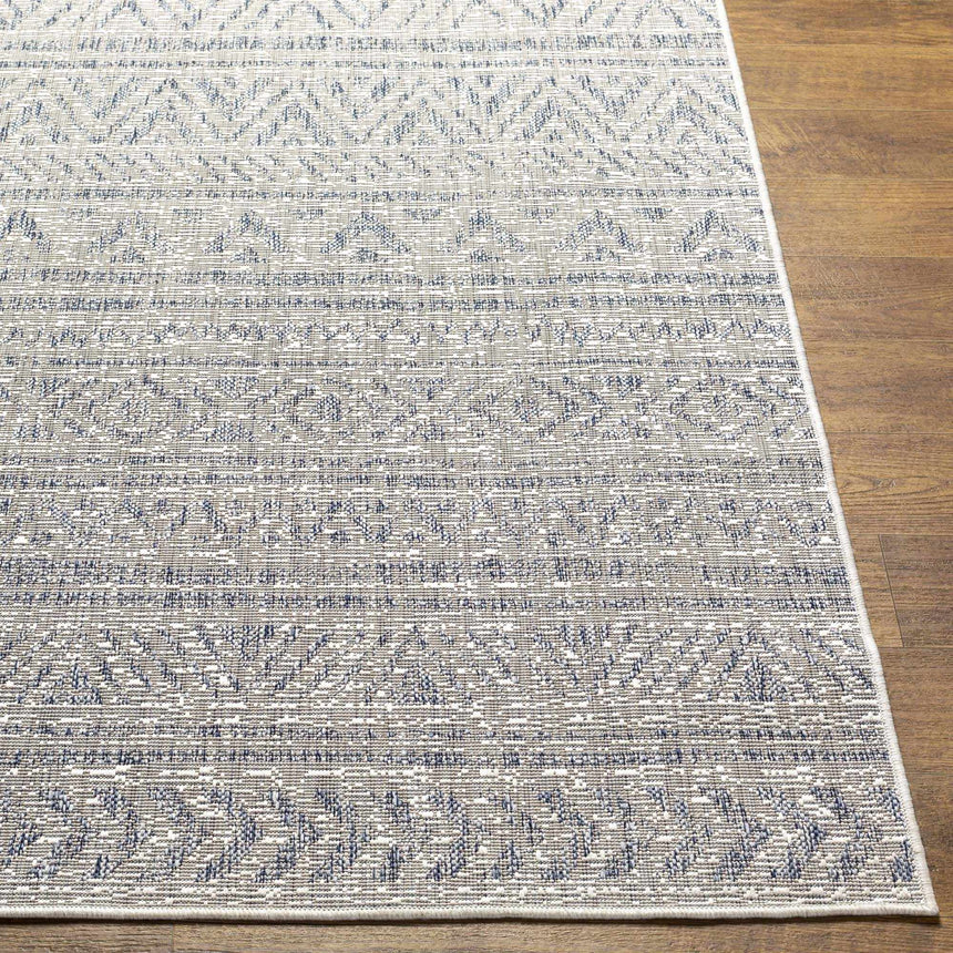 Novato Gray All Over Pattern Performance Rug