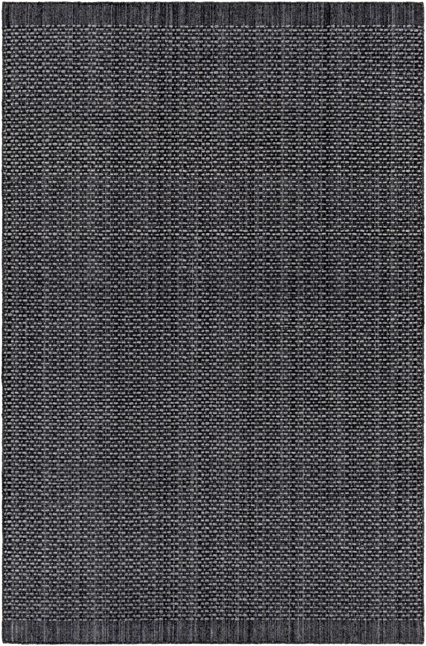 Yong Hand Loomed Charcoal Indoor & Outdoor Rug - Clearance