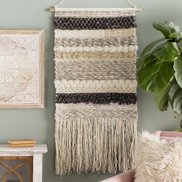 Kiefer Handwoven Wool Fringe Tapestry