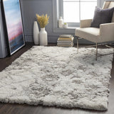 Kilgetty Gray Cloudy Shag Rug