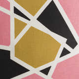 Kilmaurs Pink&Black Geometric Burst Throw Pillow - Clearance