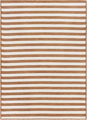 Bongaree Orange Striped Outdoor Carpet - Clearance