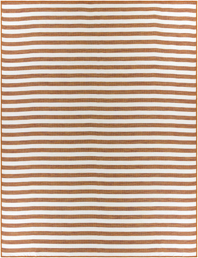 Bongaree Orange Striped Outdoor Carpet - Clearance