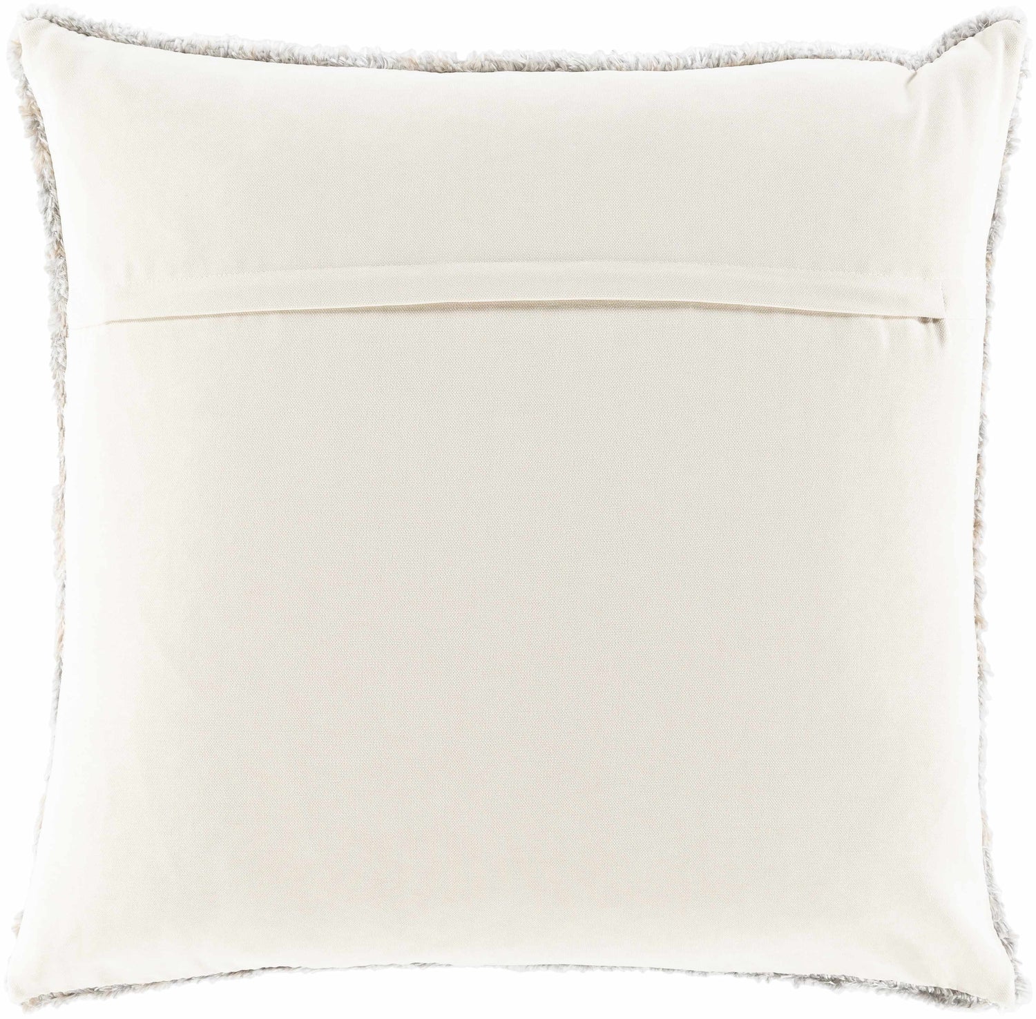 Kinnear Plush Gray&Beige Throw Pillow - Clearance