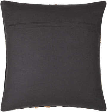 Tavren Brown Black and Ivory Diagonal Stripe Rustic Hair On Hide Accent Pillow - Clearance