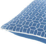 Kisumu Blue Geometric Pattern Accent Pillow - Clearance