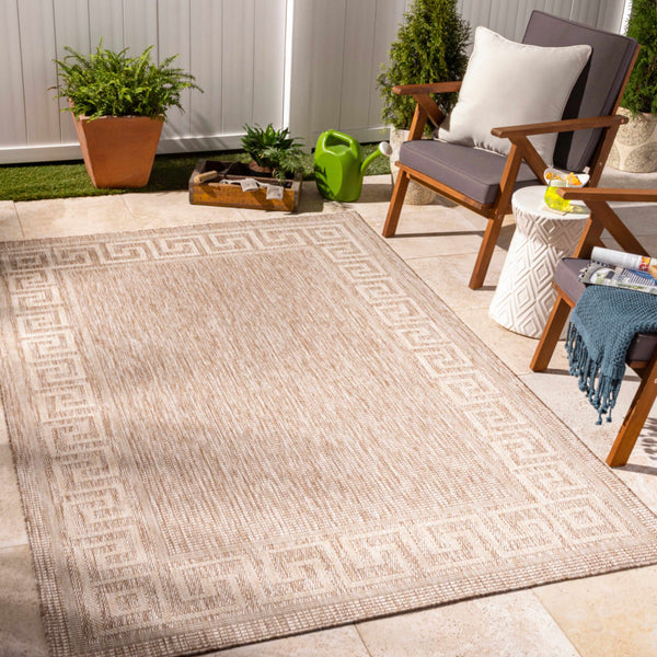 Alen Beige Indoor & Outdoor Rug - Clearance