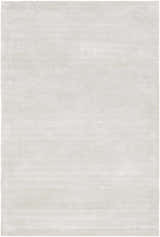 Close-up of the light gray Keller Area Rug, featuring a subtle striped pattern and soft, hand-tufted texture. Design-Rectangle-576