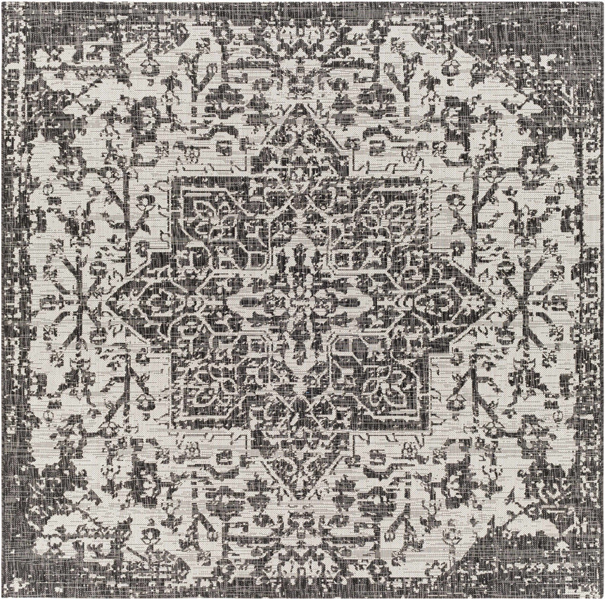 Charcoal Kilmacolm Indoor & Outdoor Area Rug - Clearance