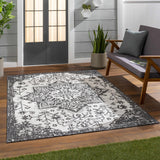 Charcoal Kilmacolm Indoor & Outdoor Area Rug - Clearance