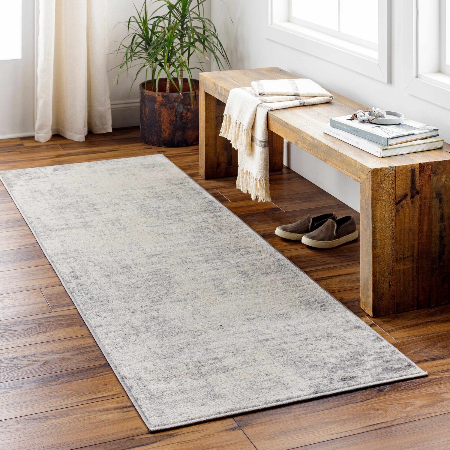 Kalanganan Abstract Gray Rug - Clearance