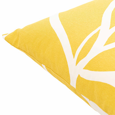 Kalang Yellow Leaf Abstract Accent Pillow - Clearance
