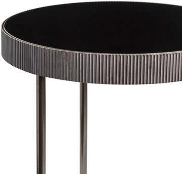 Kunhegyes Black End Table - Clearance