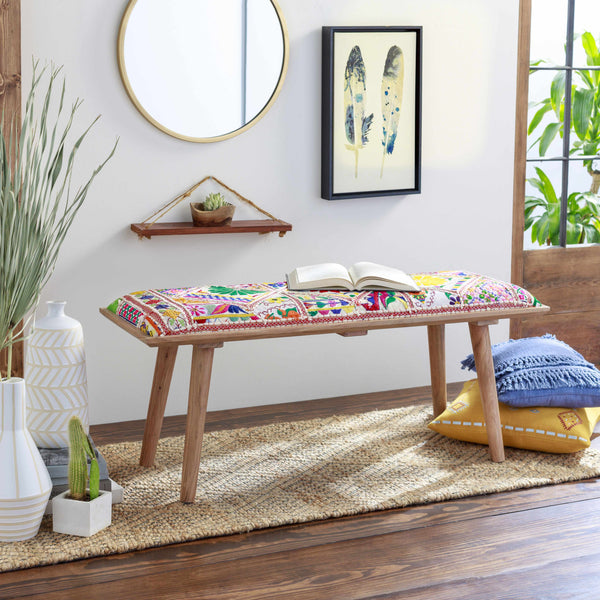 Yook Colorful Wood Bench