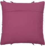 Kiamba Mauve Textured Fringe Throw Pillow - Clearance